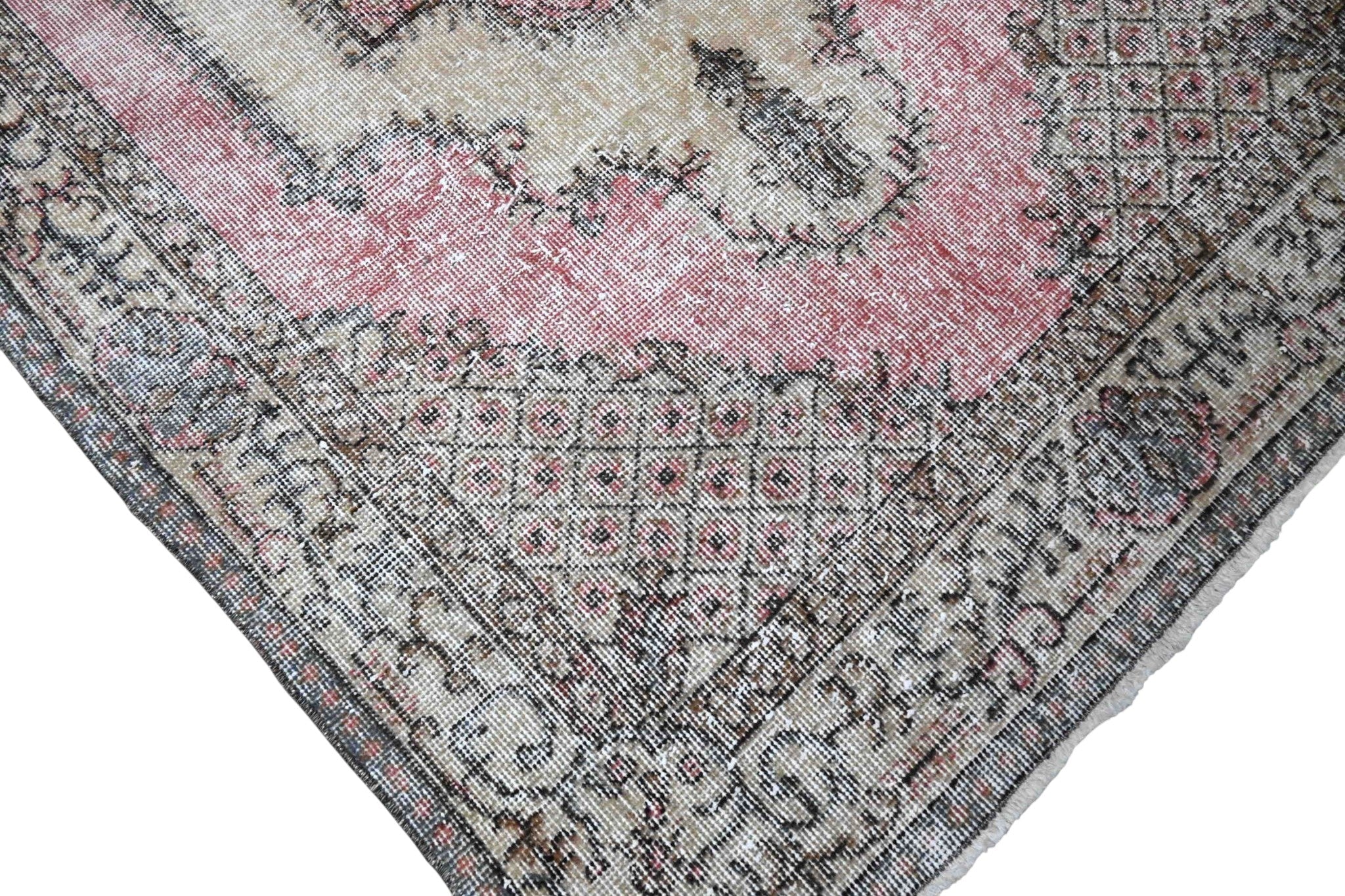 Roze vintage vloerkleed - G105 - Lavinta