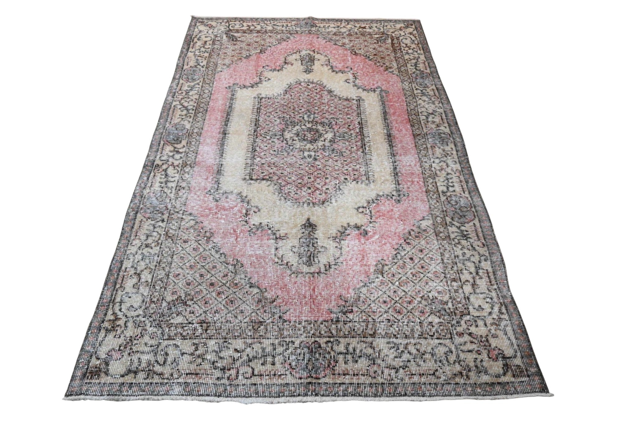 Roze vintage vloerkleed - G105 - Lavinta