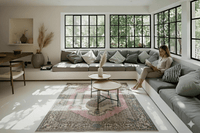 Roze vintage vloerkleed - G105 - Lavinta