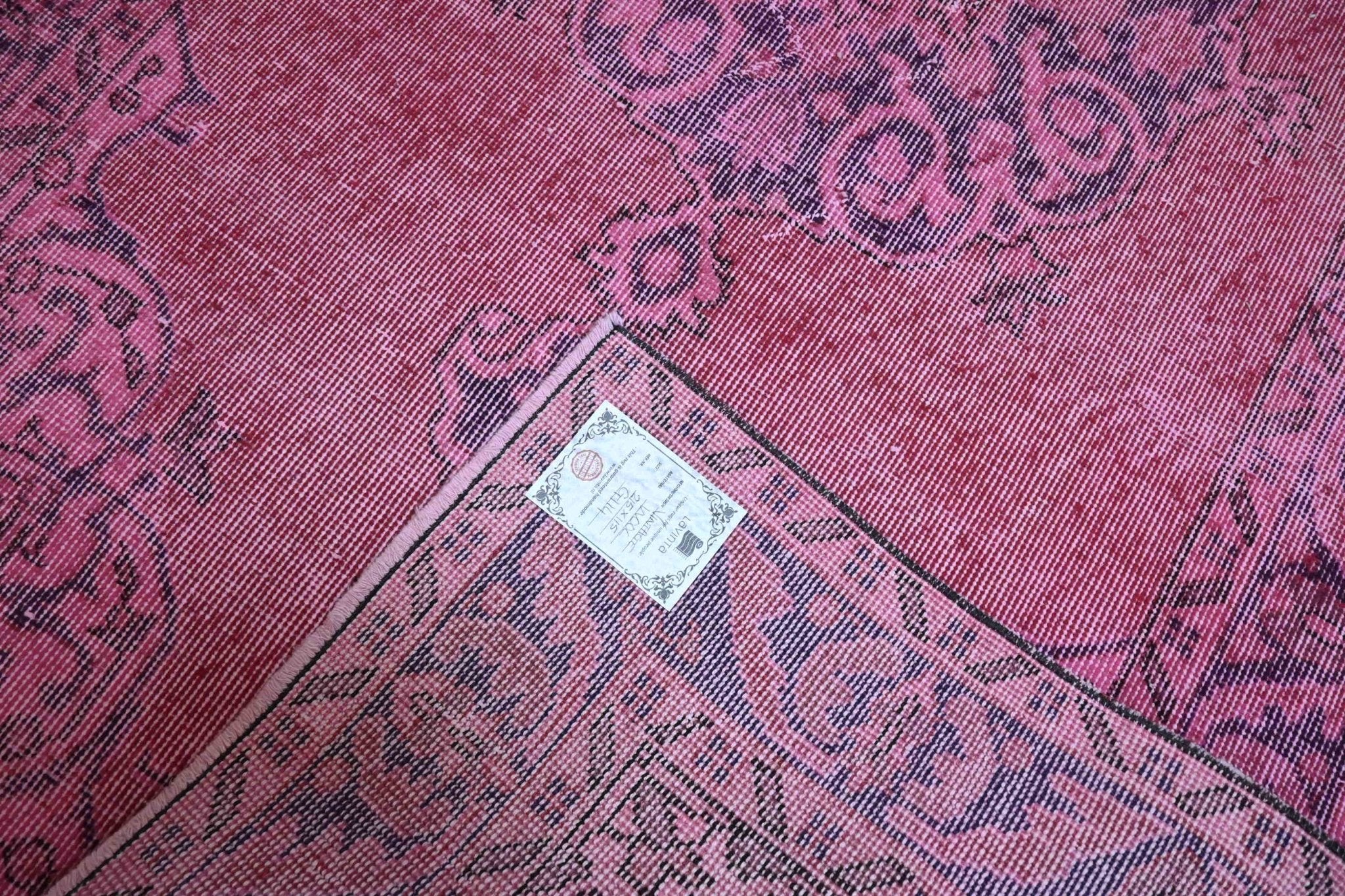 Roze vintage vloerkleed - G114 - Lavinta