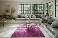 Roze vintage vloerkleed - G114 - Lavinta