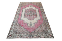 Roze vintage vloerkleed - G123 - Lavinta