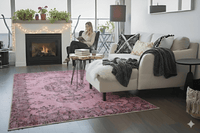 Roze vintage vloerkleed - G126 - Lavinta