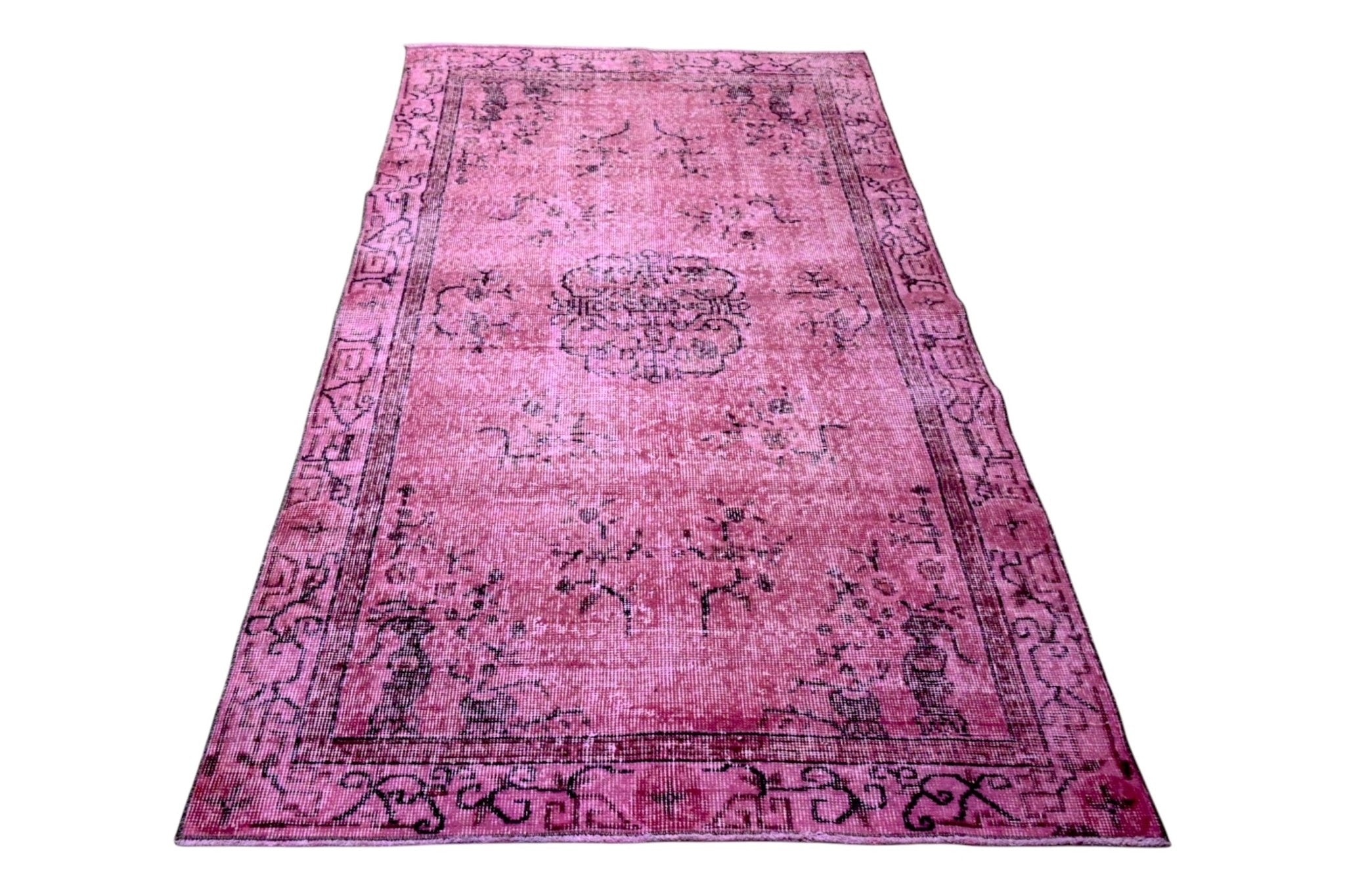 Roze vintage vloerkleed - G133 - Lavinta