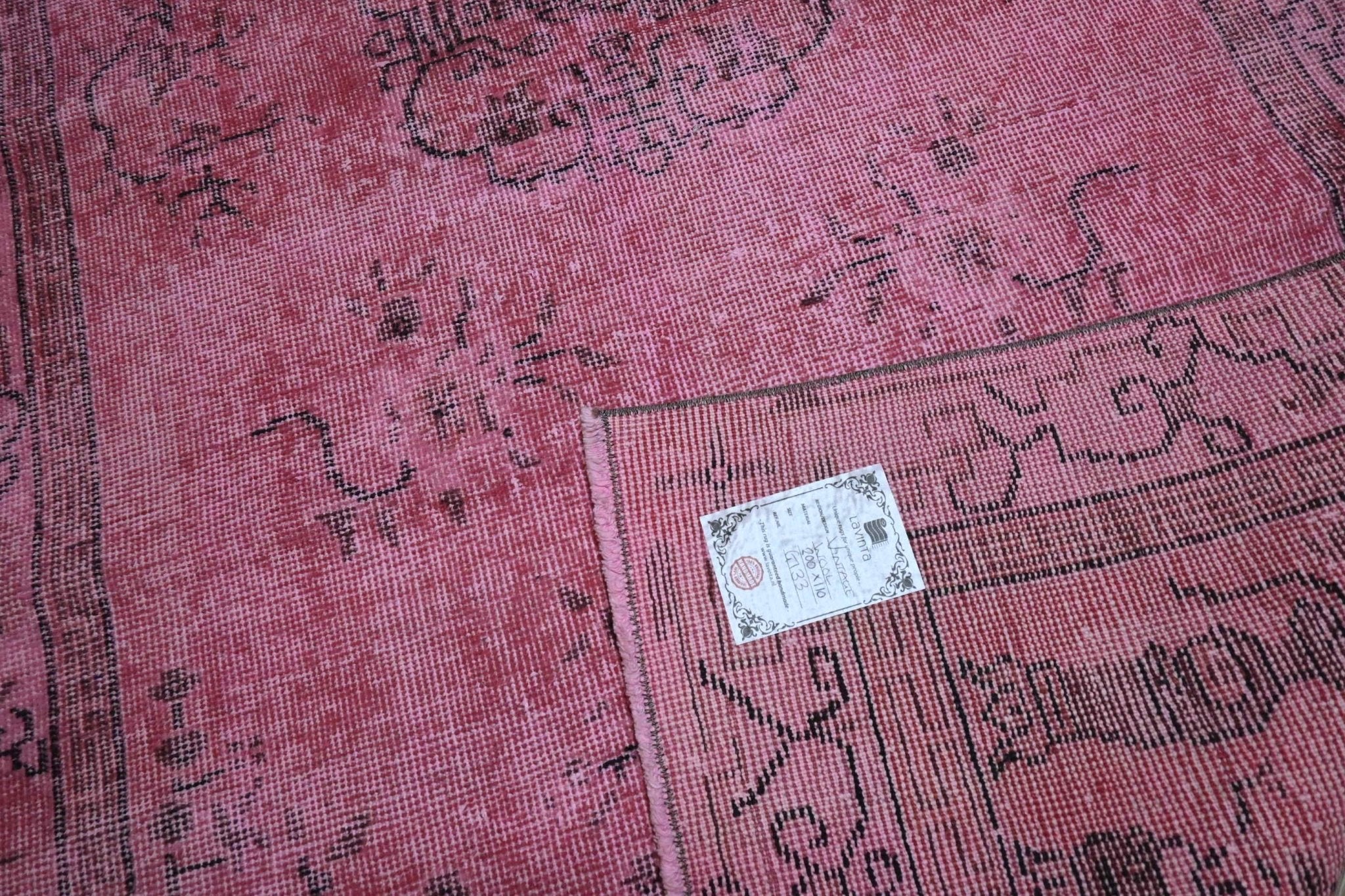 Roze vintage vloerkleed - G133 - Lavinta