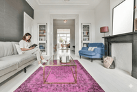 Roze vintage vloerkleed - G180 - Lavinta