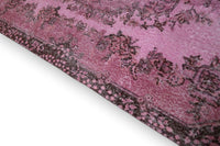 Vrolijk roze vintage vloerkleed handgeknoopt Turkije - G268