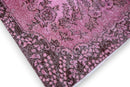 Vrolijk roze vintage vloerkleed close-up - G268