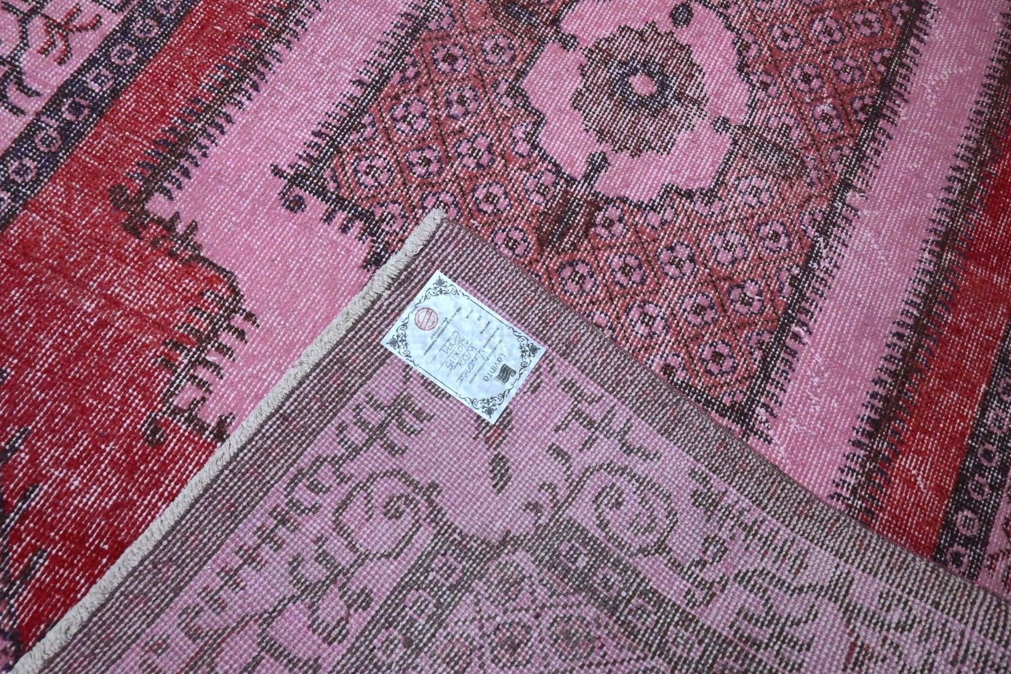 Roze vintage vloerkleed - G271 - Lavinta