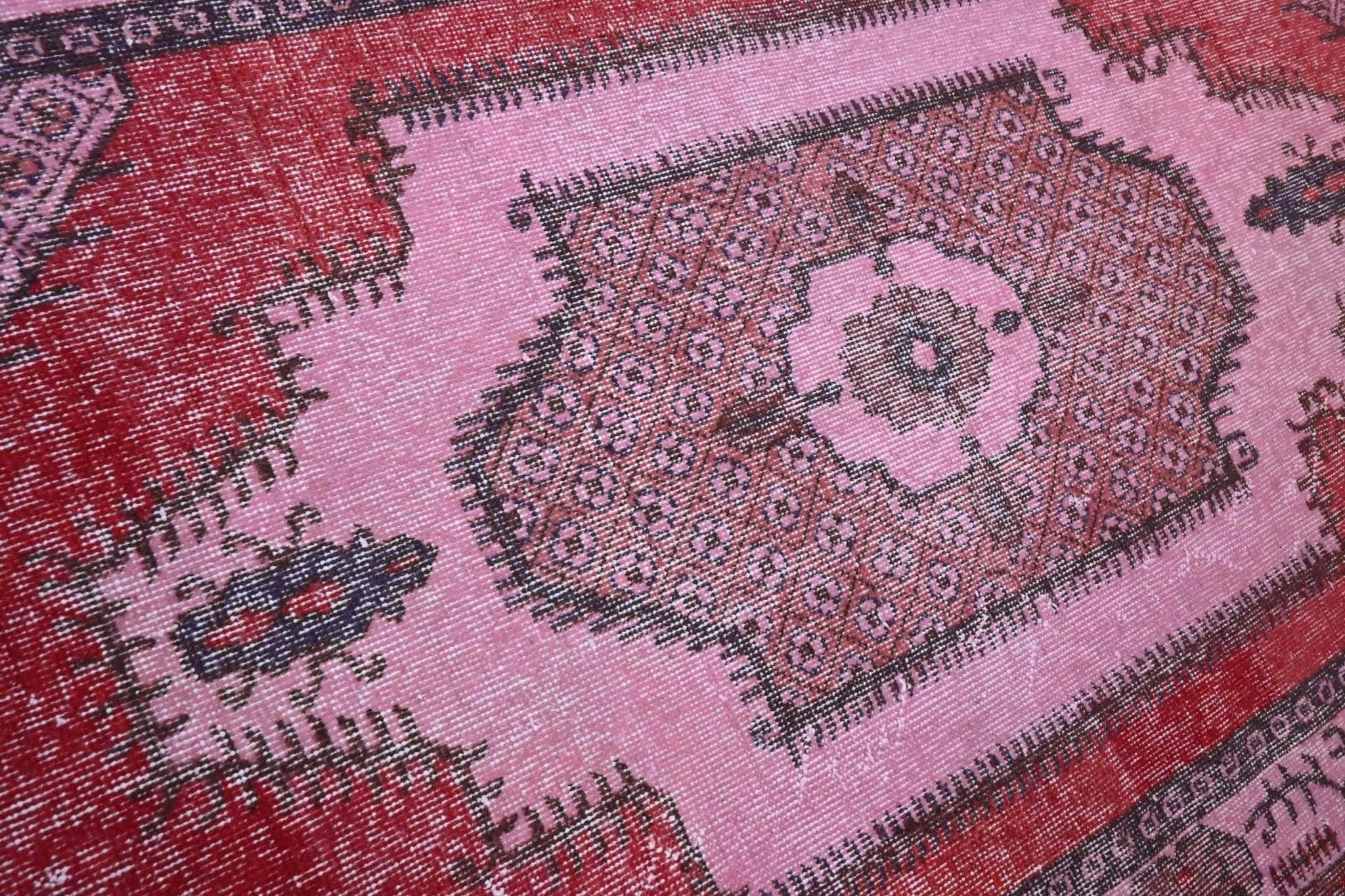 Roze vintage vloerkleed - G271 - Lavinta