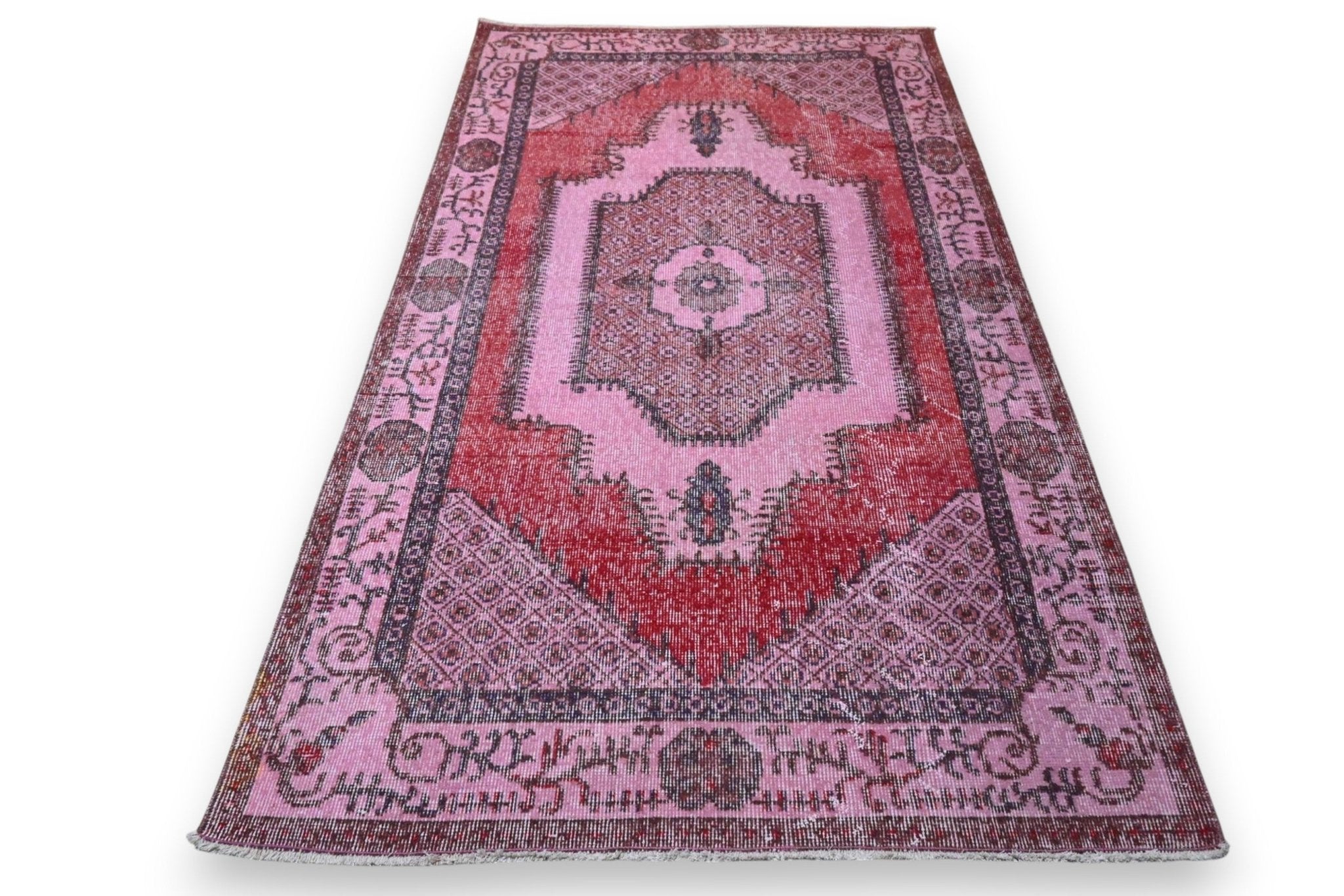 Roze vintage vloerkleed - G271 - Lavinta