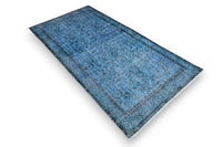 Rustiek blauw vintage vloerkleed - G445 - Lavinta