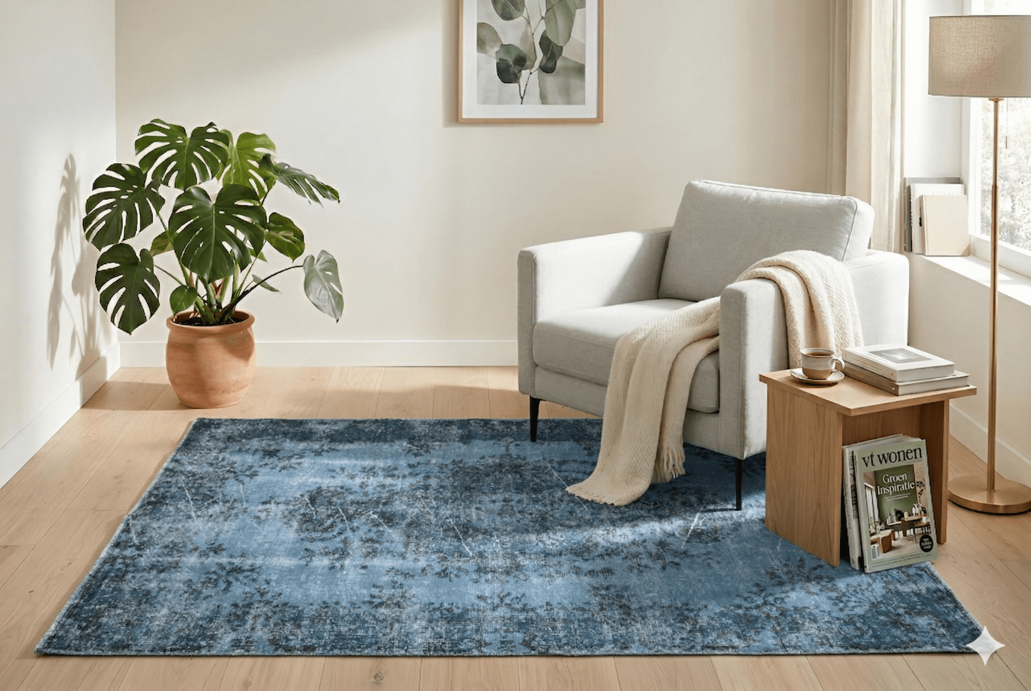 Orange Vintage Rug - F557