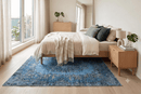 Statig blauw vintage vloerkleed - G520 - Lavinta