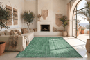 Statig groen vintage vloerkleed - G465 - Lavinta