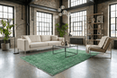 Statig groen vintage vloerkleed - G465 - Lavinta