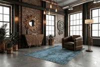 Stijlvol blauw vintage vloerkleed - G443 - Lavinta