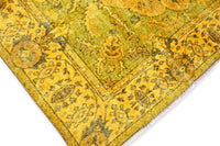 Stralend geel vintage vloerkleed - G537 - Lavinta