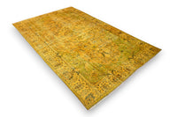 Stralend geel vintage vloerkleed - G537 - Lavinta