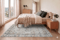 Subtiel beige vintage vloerkleed - G542 - Lavinta
