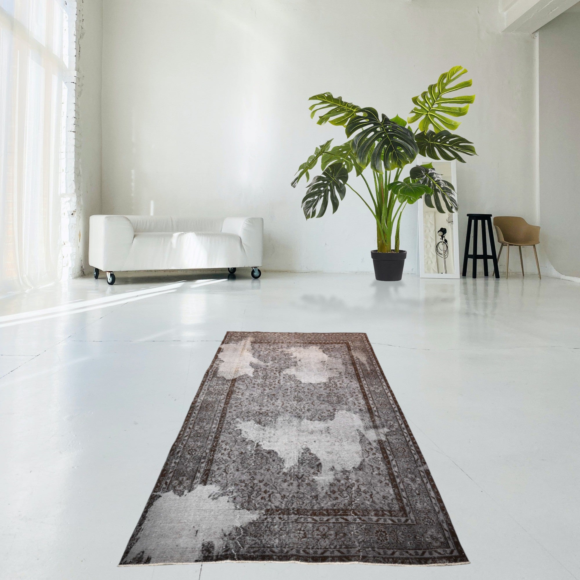 Super Vintage Gray Rug - F391