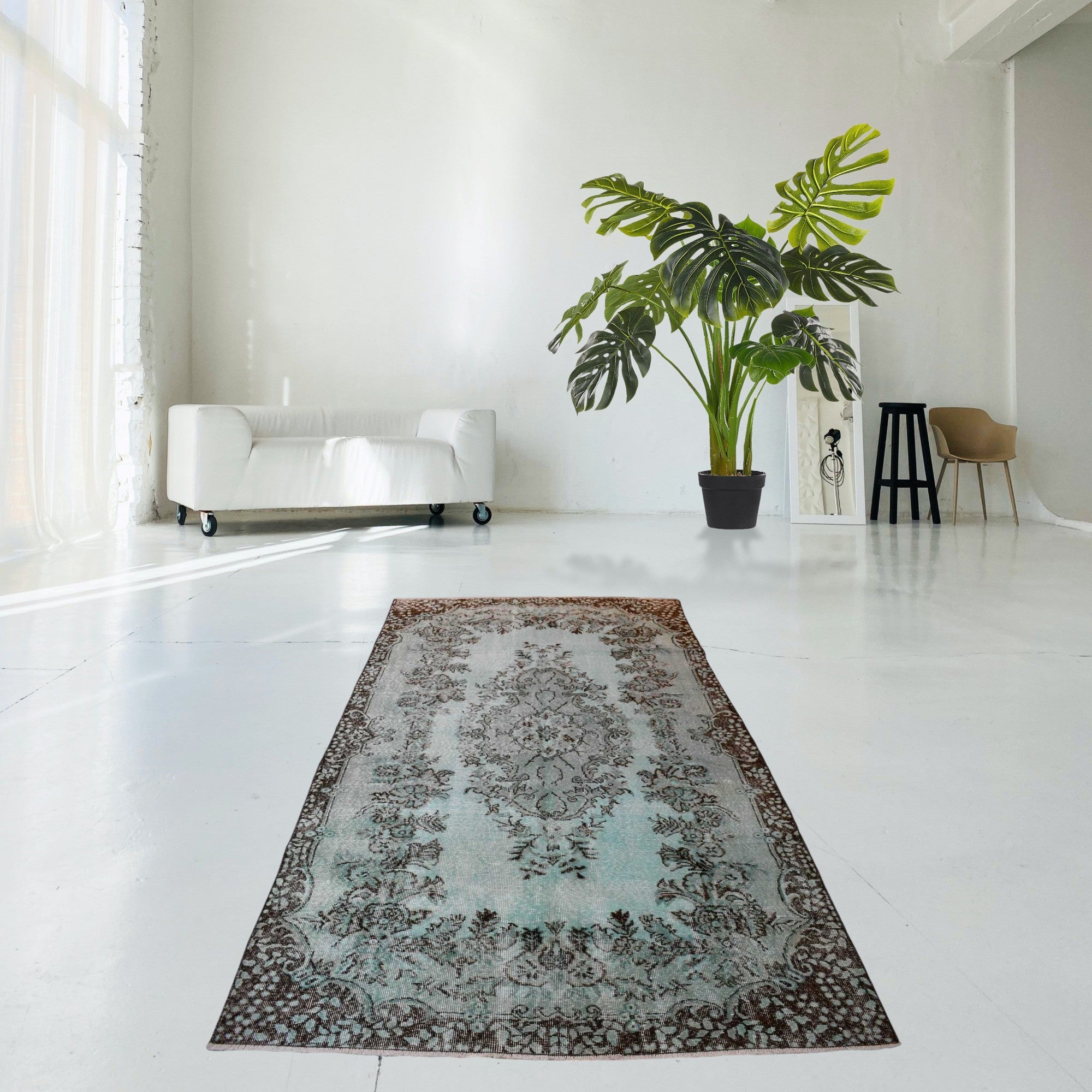 Turquoise Vintage Rug - C782