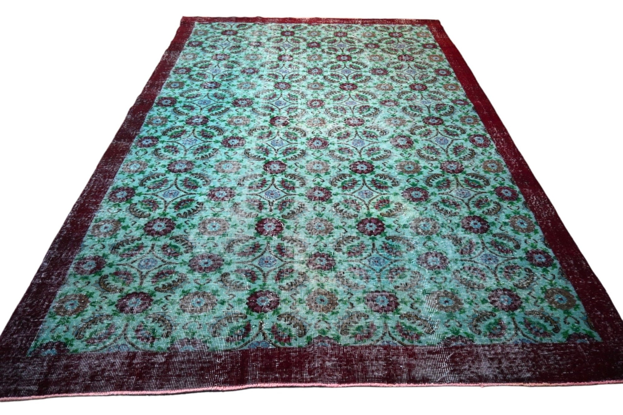 Turquoise Vintage Rug - E799