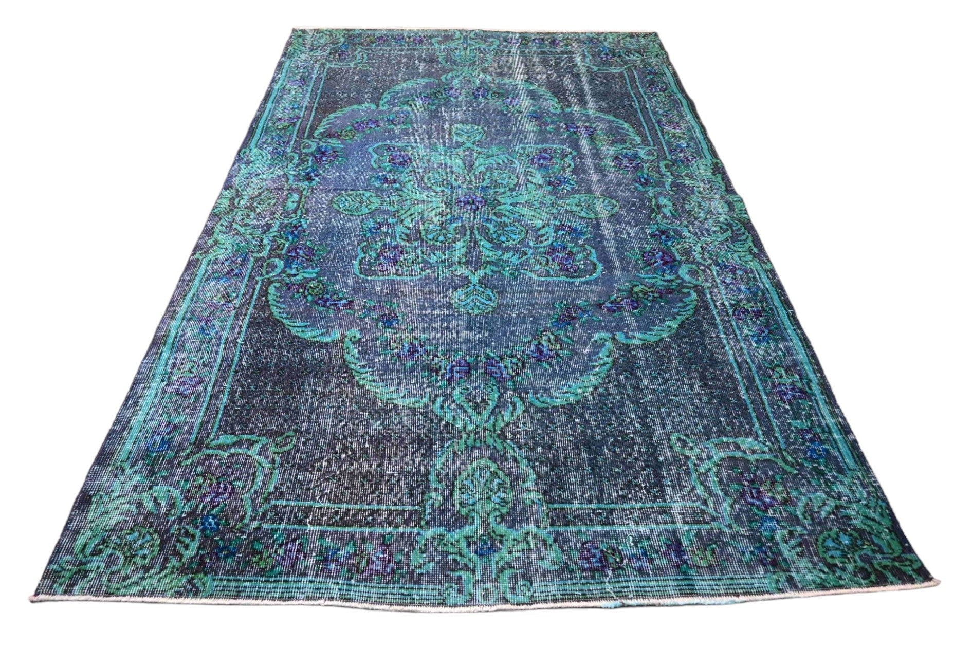 Turquoise Vintage Rug - E969