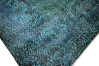 Turquoise vintage vloerkleed - E993 - Lavinta