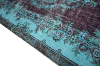 Turquoise vintage vloerkleed - F153 - Lavinta