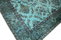 Turquoise vintage vloerkleed - F157 - Lavinta