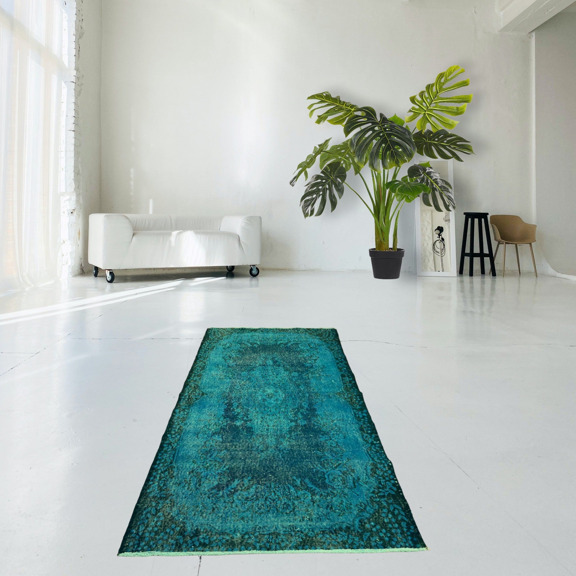 Turquoise Vintage Rug - F202