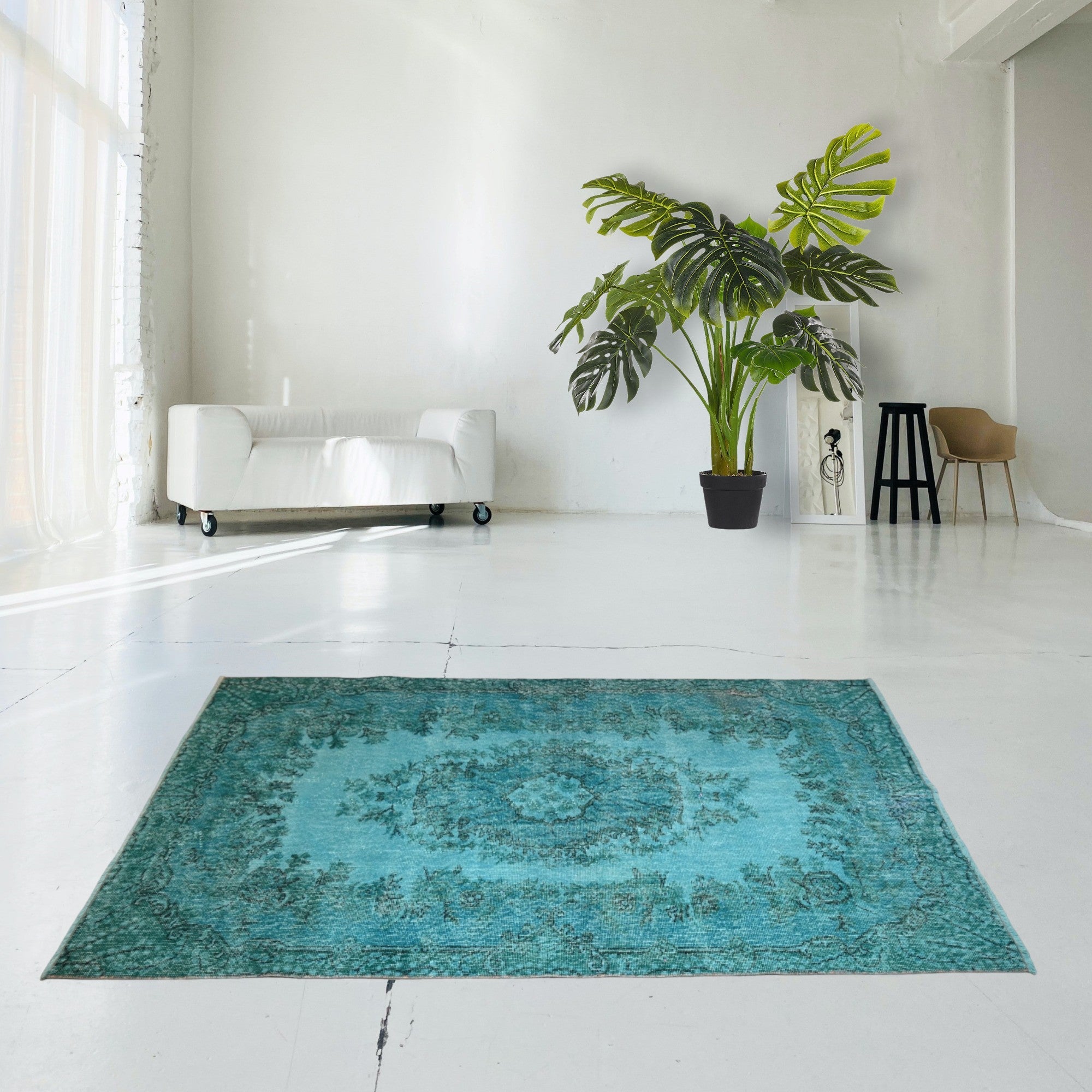 Turquoise Vintage Rug - F213