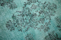 Turquoise vintage vloerkleed - F215 - Lavinta