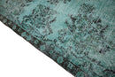 Turquoise vintage vloerkleed - F215 - Lavinta