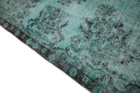 Turquoise vintage vloerkleed - F215 - Lavinta