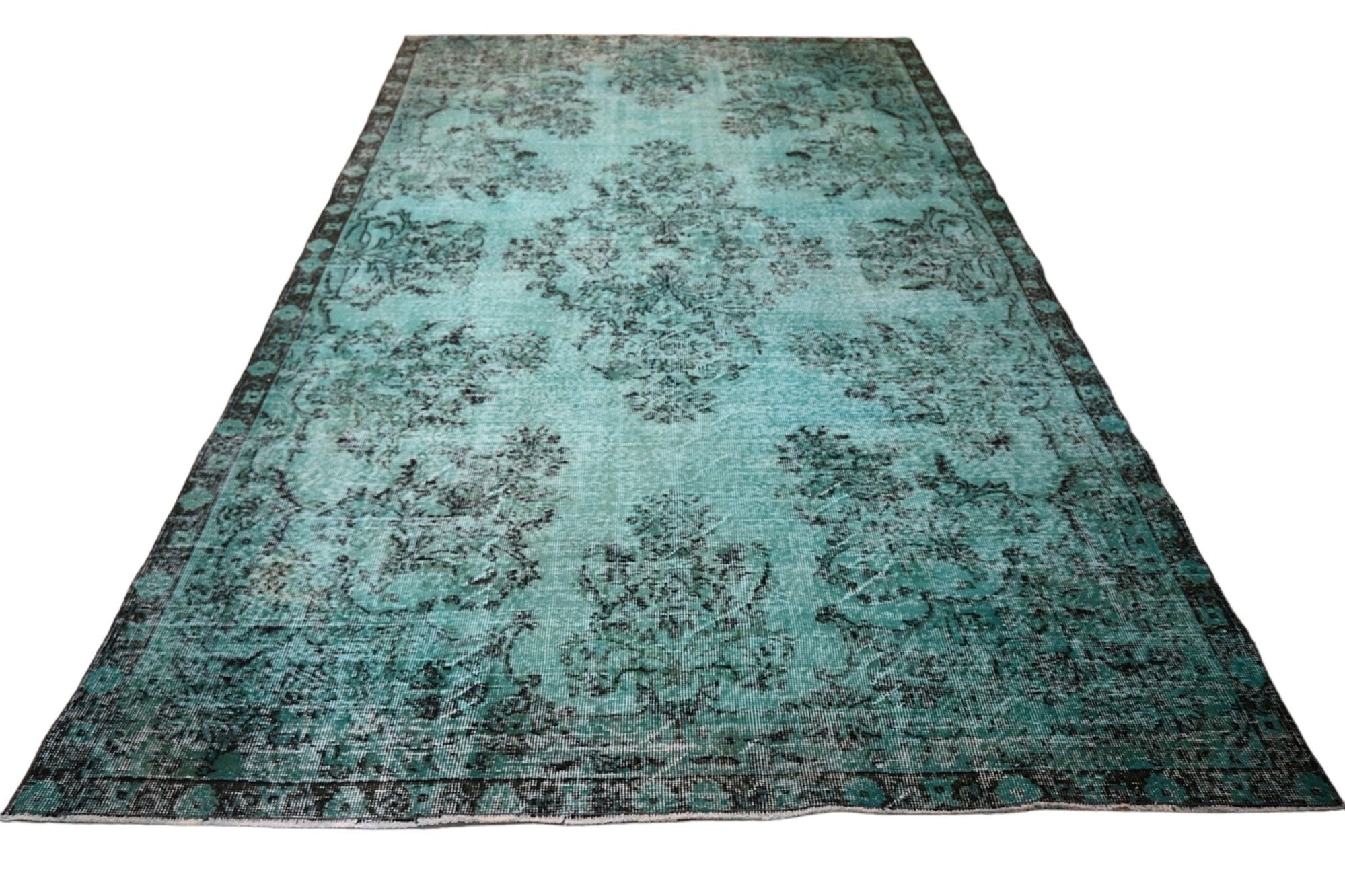 Turquoise Vintage Rug - F215