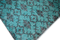 Turquoise vintage vloerkleed - F220 - Lavinta