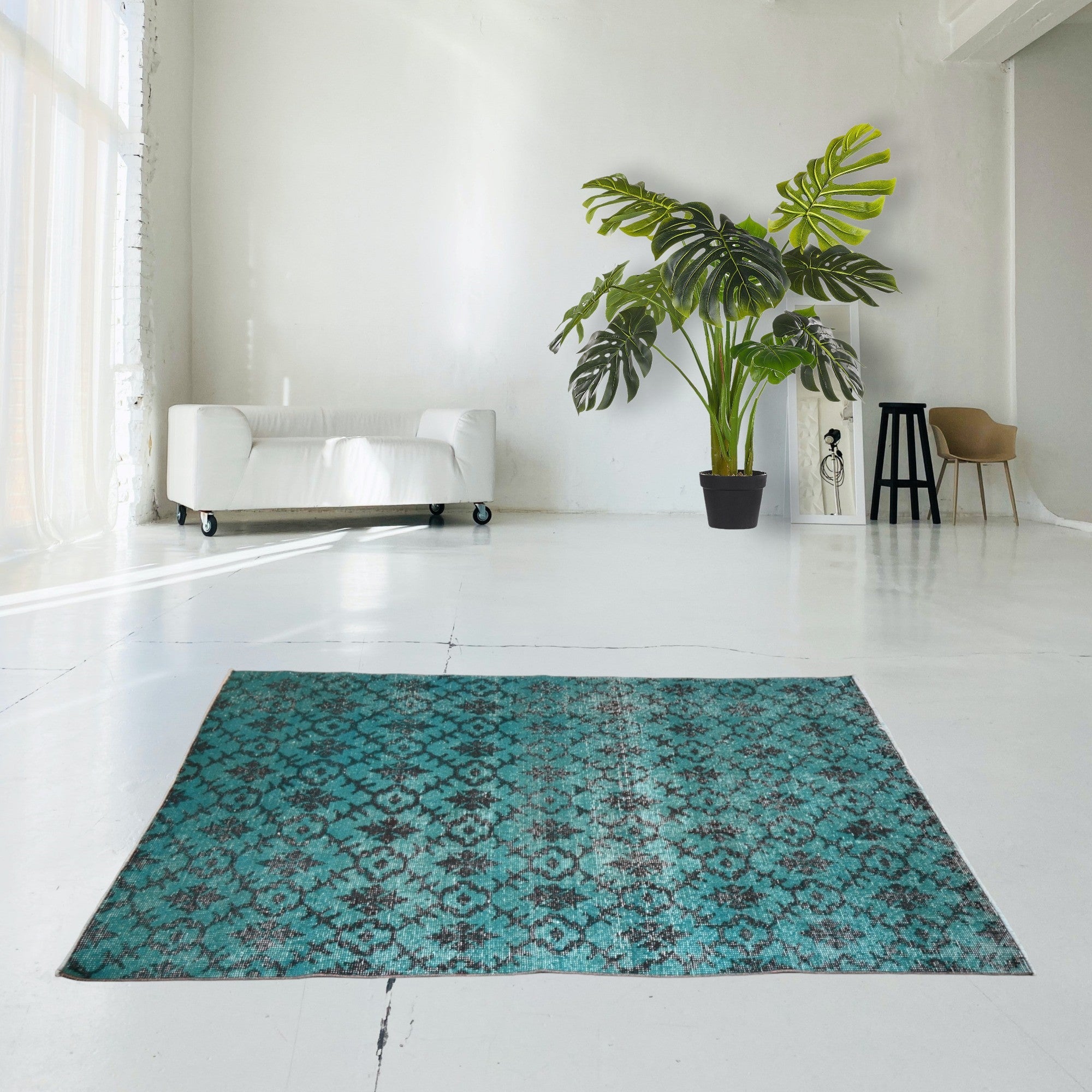 Turquoise Vintage Rug - F220