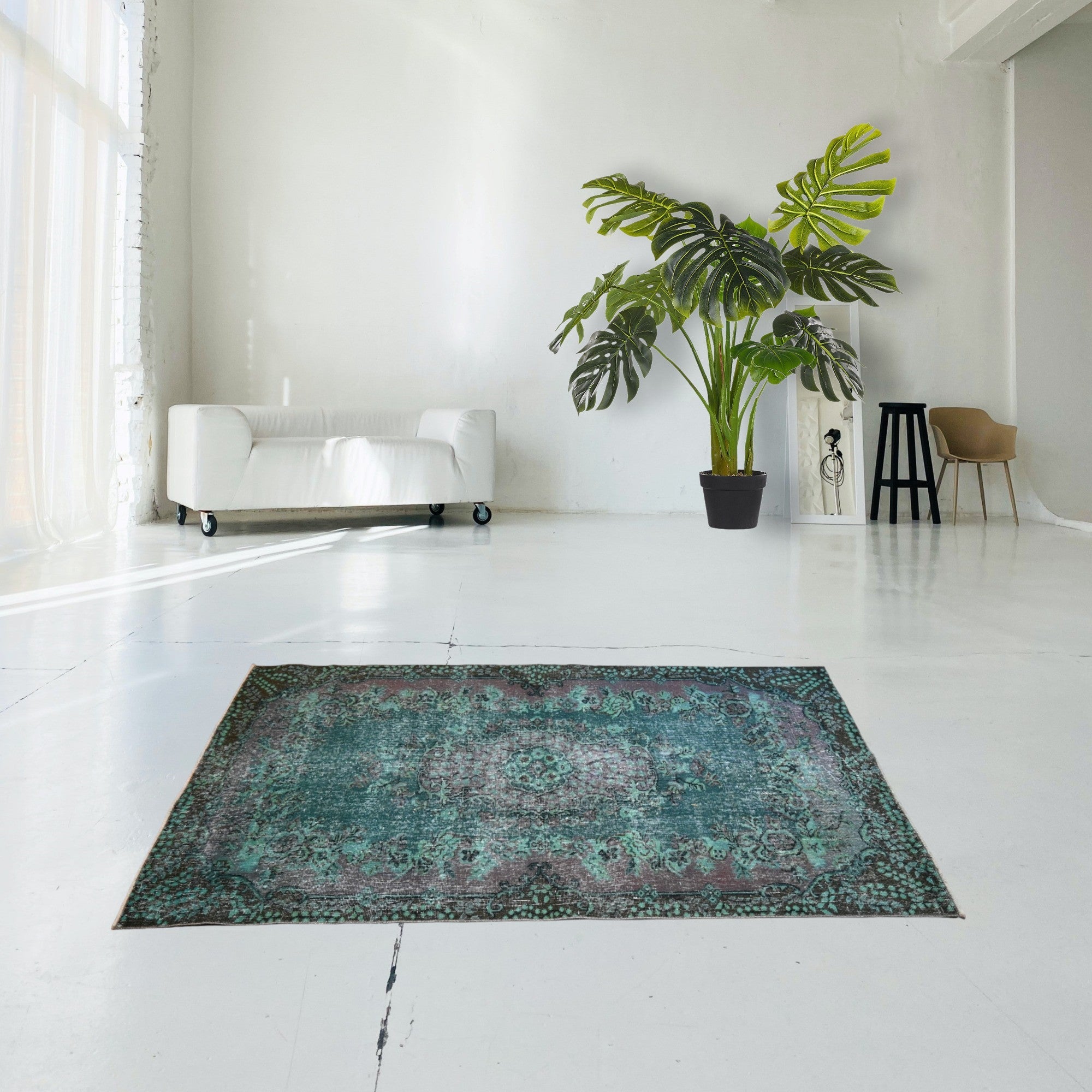 Turquoise Vintage Rug - F231