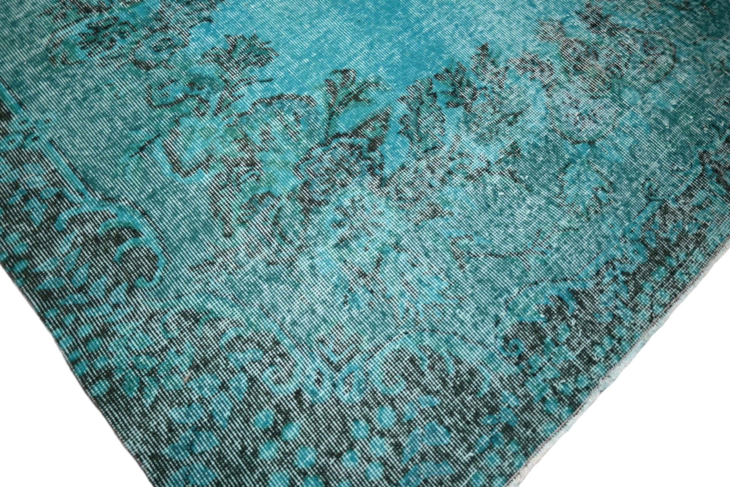 Turquoise vintage vloerkleed - F420 - Lavinta