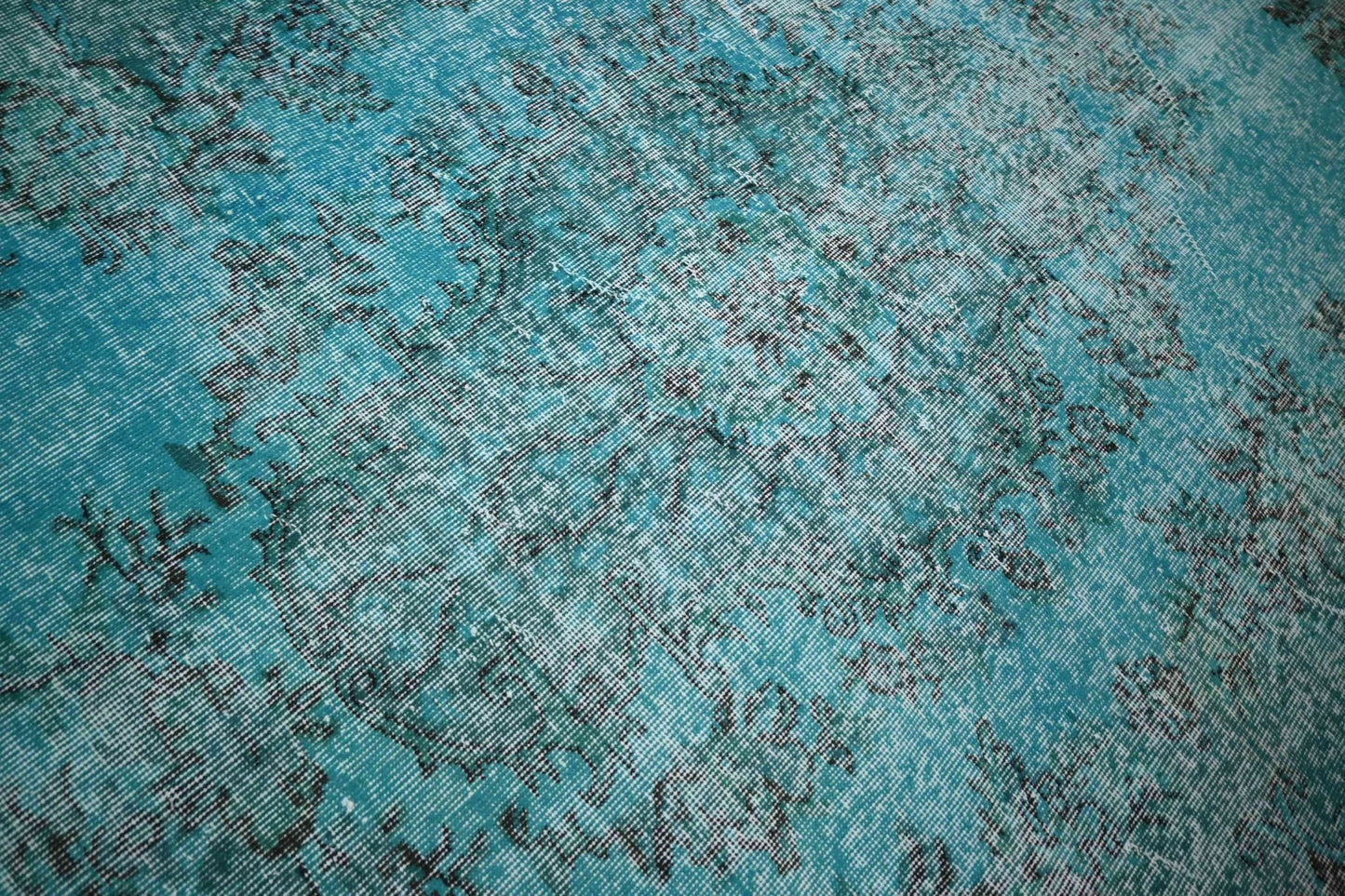 Turquoise vintage vloerkleed - F420 - Lavinta