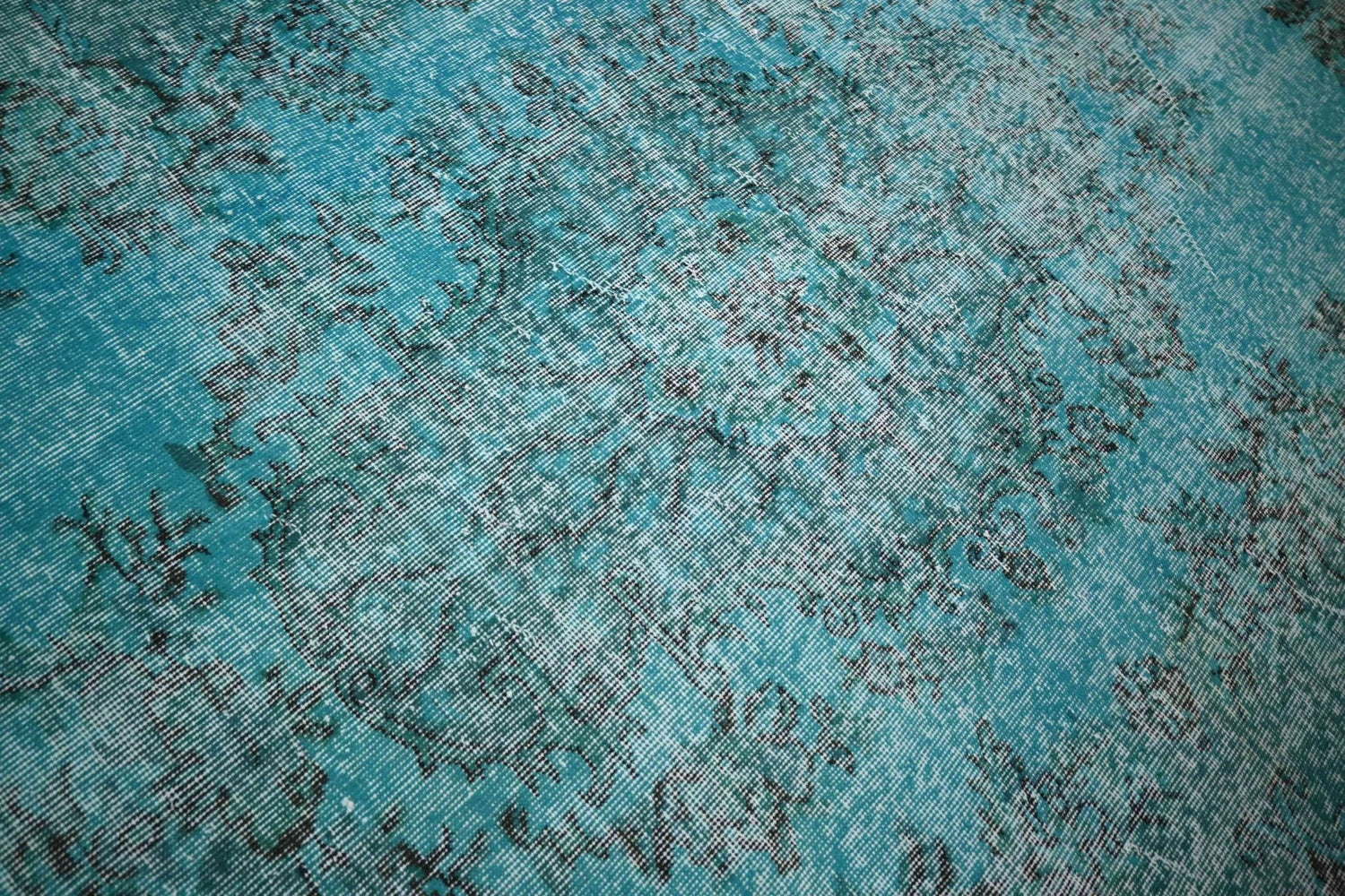 Turquoise vintage vloerkleed - F420 - Lavinta