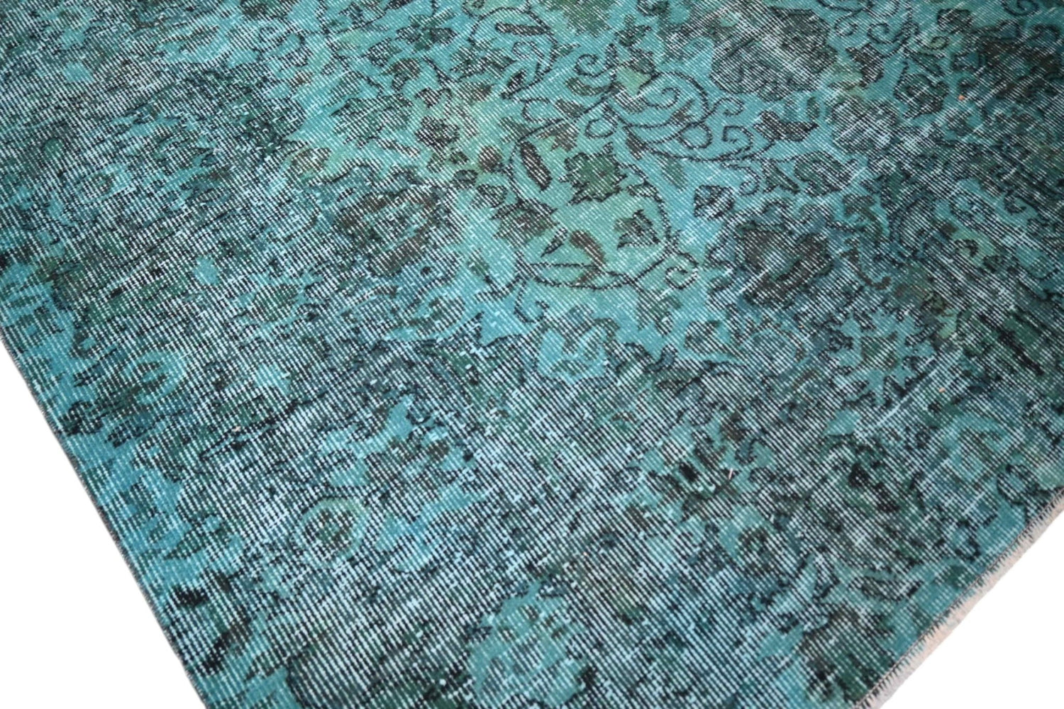 Turquoise vintage vloerkleed - F427 - Lavinta