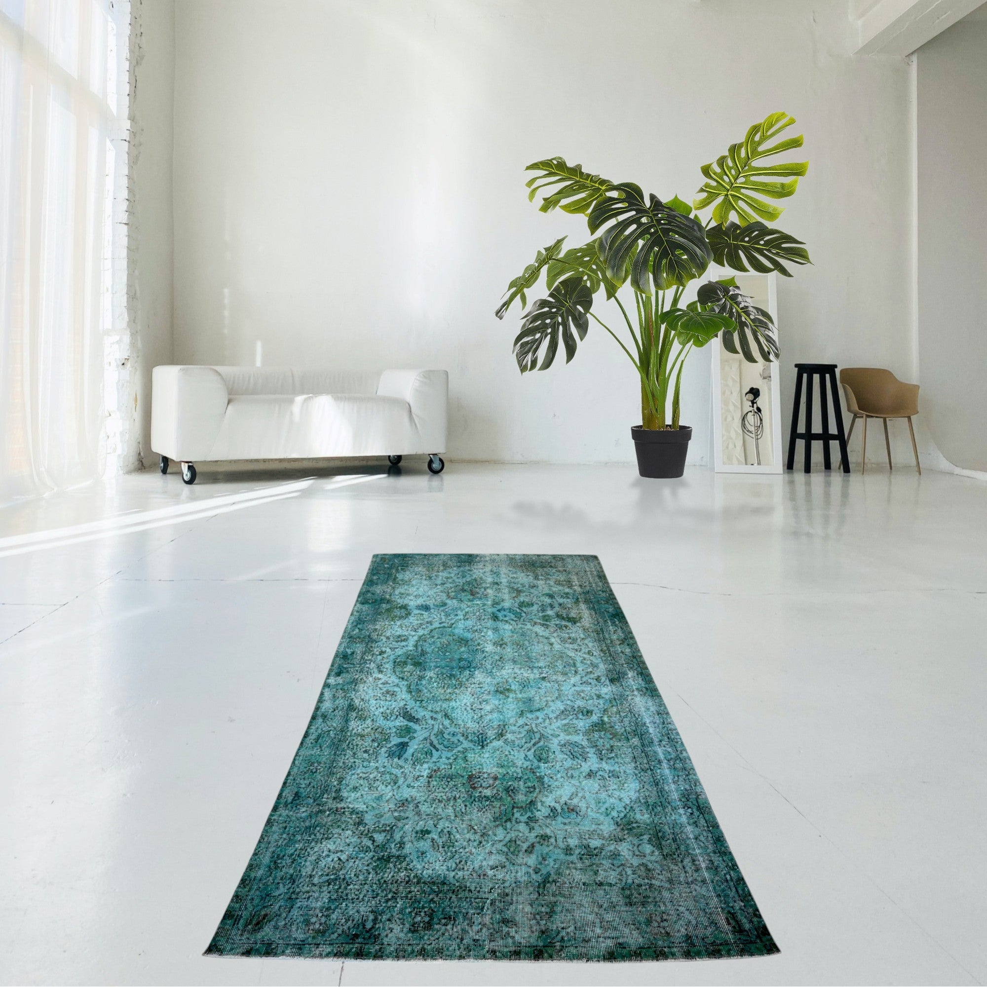 Turquoise Vintage Rug - F438