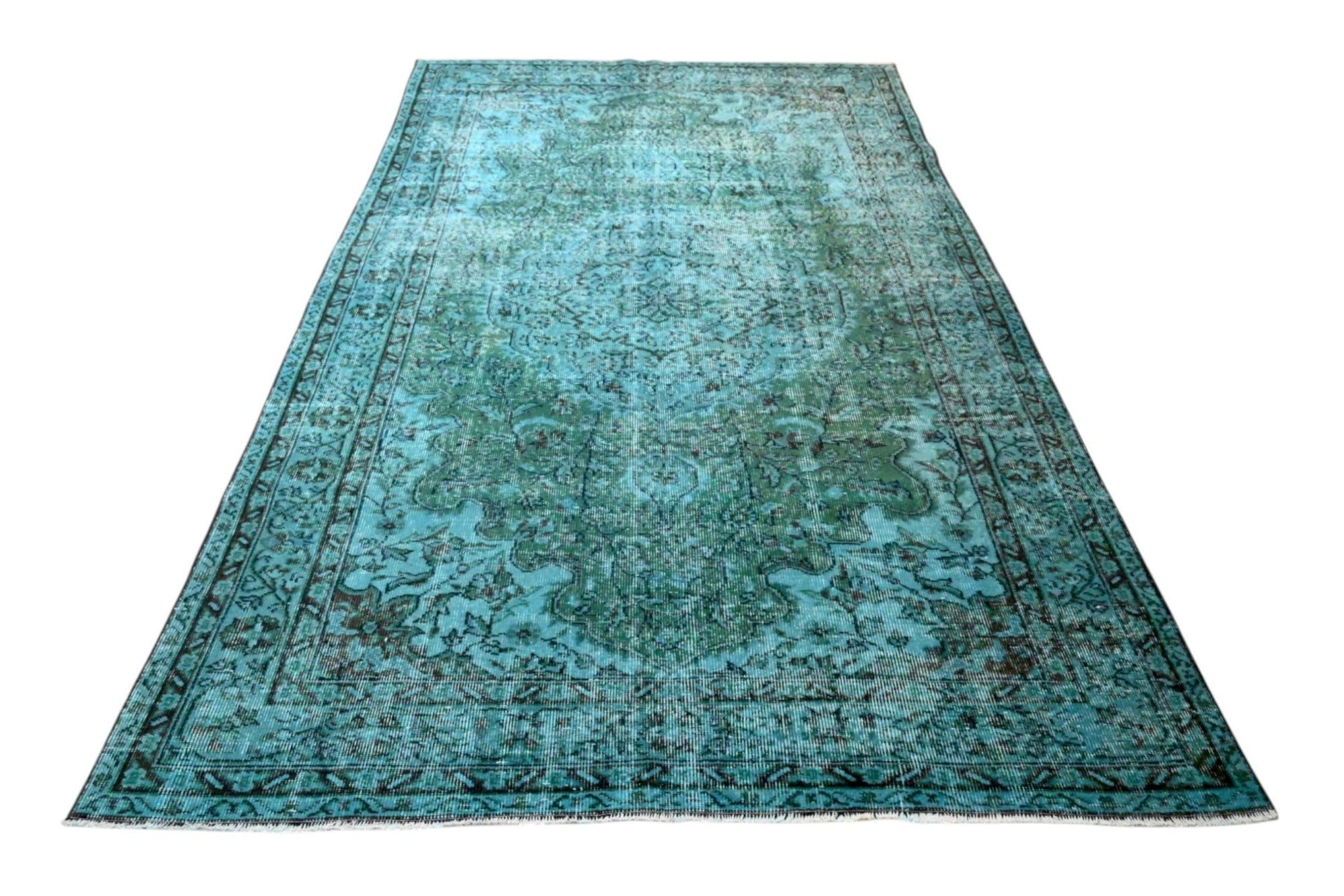 Turquoise Vintage Rug - F542