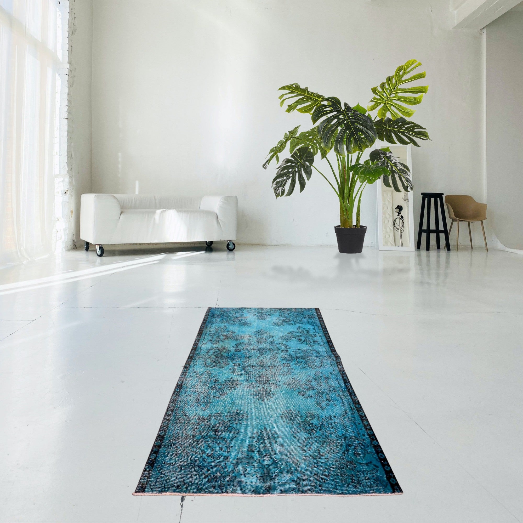 Turquoise Vintage Rug - F549