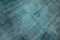 Turquoise vintage vloerkleed - F586 - Lavinta