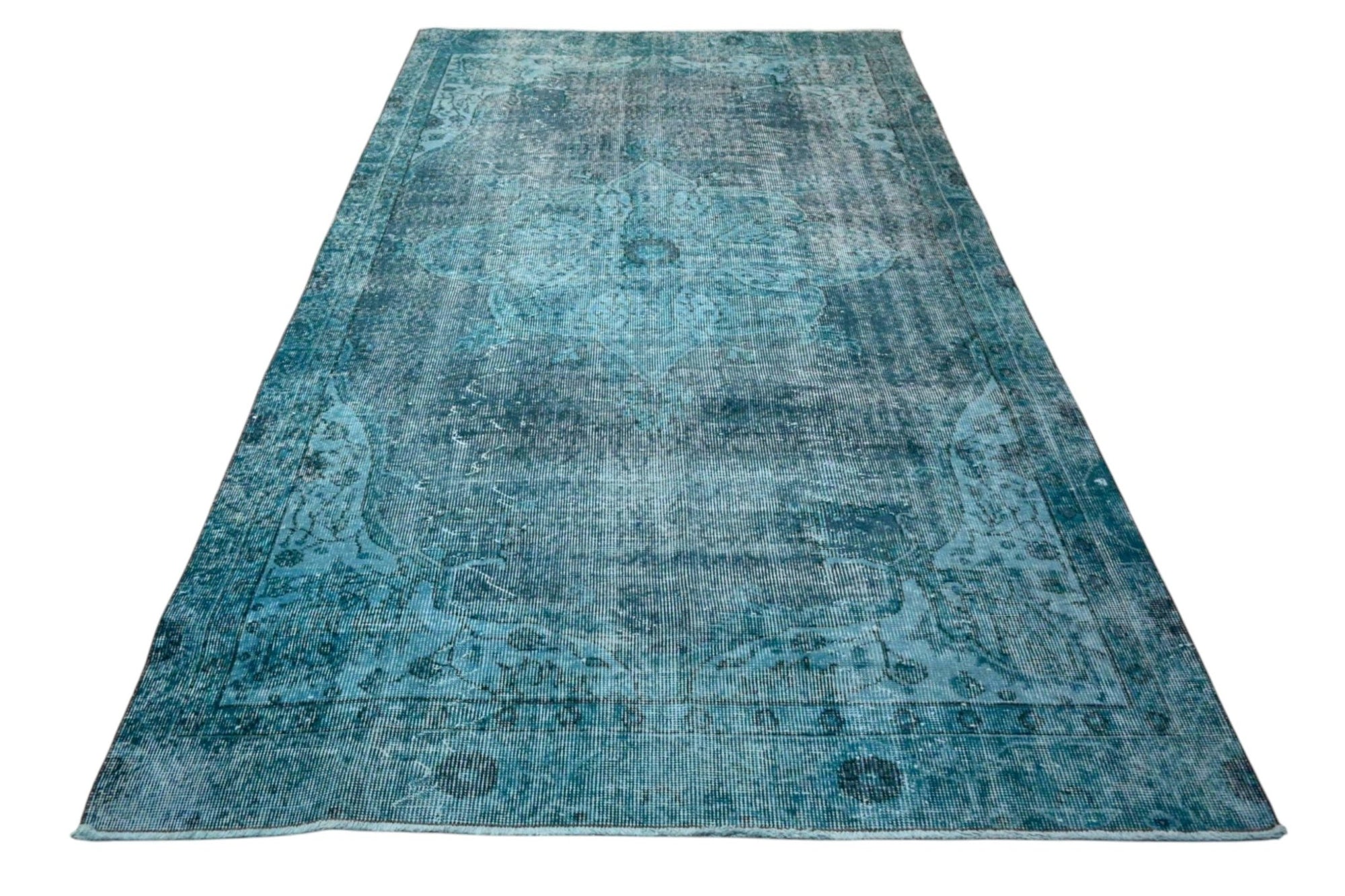 Turquoise Vintage Rug - F586