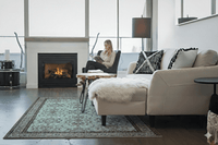 Turquoise vintage vloerkleed - G134 - Lavinta